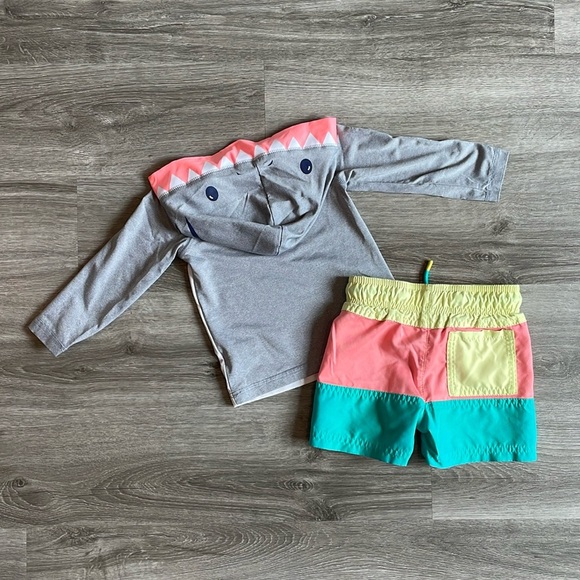 Cat & Jack baby boys matching swim set - Picture 2 of 3